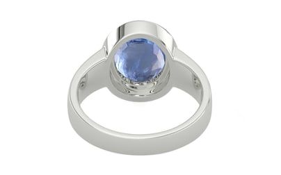 Sterling Silver Ceylon Blue Sapphire Ring Prime Quality (R3)