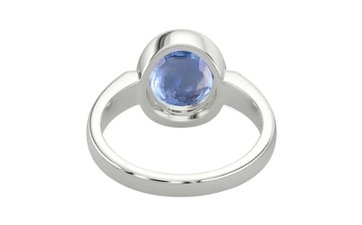 Sterling Silver Ceylon Blue Sapphire Ring Prime Quality (R6)