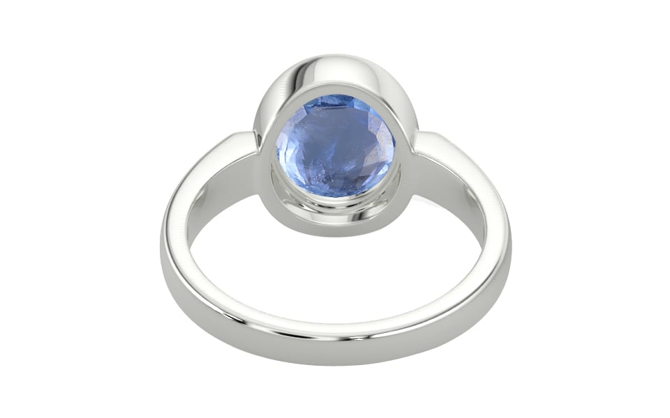 Sterling Silver Ceylon Blue Sapphire Ring Prime Quality (R6)