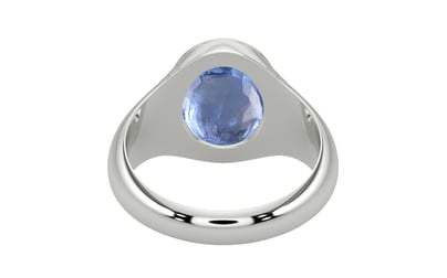 Sterling Silver Ceylon Blue Sapphire Ring Prime Quality (R7)
