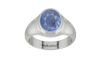 Sterling Silver Ceylon Blue Sapphire Ring Prime Quality (R7)