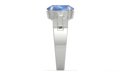 Sterling Silver Ceylon Blue Sapphire Ring Prime Quality (R8)