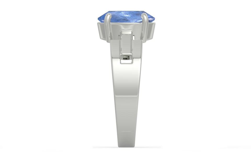 Sterling Silver Ceylon Blue Sapphire Ring Prime Quality (R8)