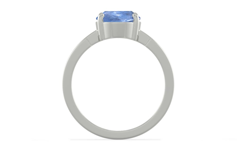 Sterling Silver Ceylon Blue Sapphire Ring Prime Quality (R8)