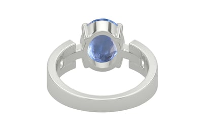 Sterling Silver Ceylon Blue Sapphire Ring Prime Quality (R8)