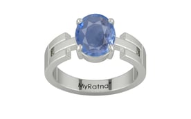 Sterling Silver Ceylon Blue Sapphire Ring Prime Quality (R8)