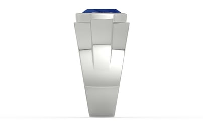 Sterling Silver Ceylon Blue Sapphire Ring Rare Quality (R1)