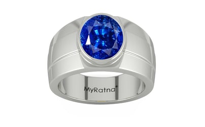 Sterling Silver Ceylon Blue Sapphire Ring Rare Quality (R1)