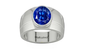 Sterling Silver Ceylon Blue Sapphire Ring Rare Quality (R1)