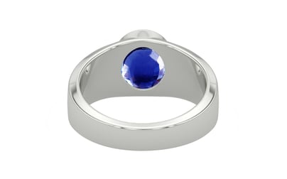 Sterling Silver Ceylon Blue Sapphire Ring Rare Quality (R10)