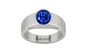 Sterling Silver Ceylon Blue Sapphire Ring Rare Quality (R10)