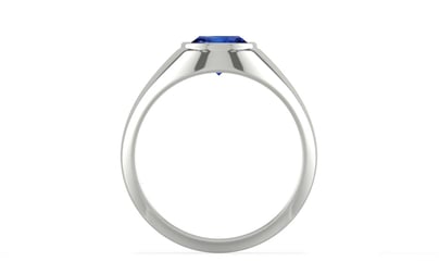 Sterling Silver Ceylon Blue Sapphire Ring Rare Quality (R12)