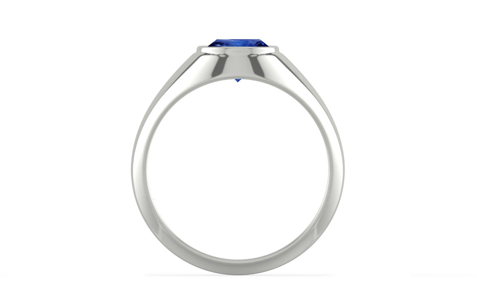 Sterling Silver Ceylon Blue Sapphire Ring Rare Quality (R12)