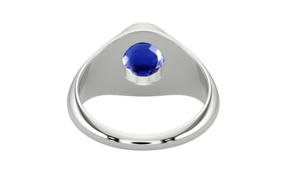 Sterling Silver Ceylon Blue Sapphire Ring Rare Quality (R12)