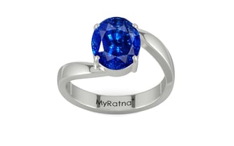 Sterling Silver Ceylon Blue Sapphire Ring Rare Quality (R2)