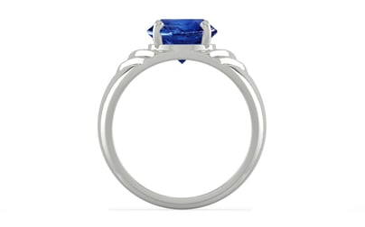 Sterling Silver Ceylon Blue Sapphire Ring Rare Quality (R4)