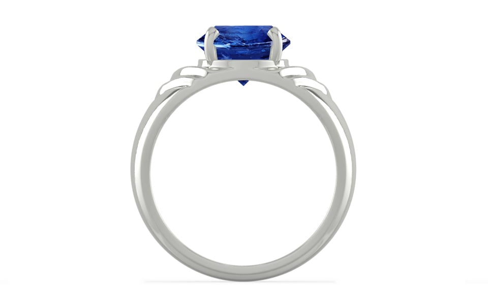 Sterling Silver Ceylon Blue Sapphire Ring Rare Quality (R4)