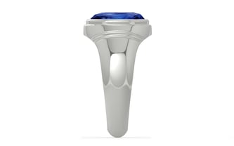 Sterling Silver Ceylon Blue Sapphire Ring Rare Quality (R7)