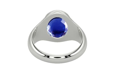 Sterling Silver Ceylon Blue Sapphire Ring Rare Quality (R7)