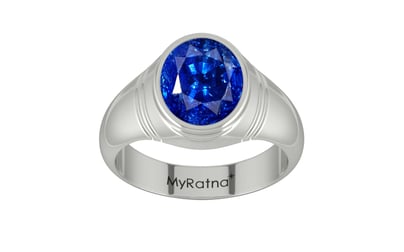 Sterling Silver Ceylon Blue Sapphire Ring Rare Quality (R7)
