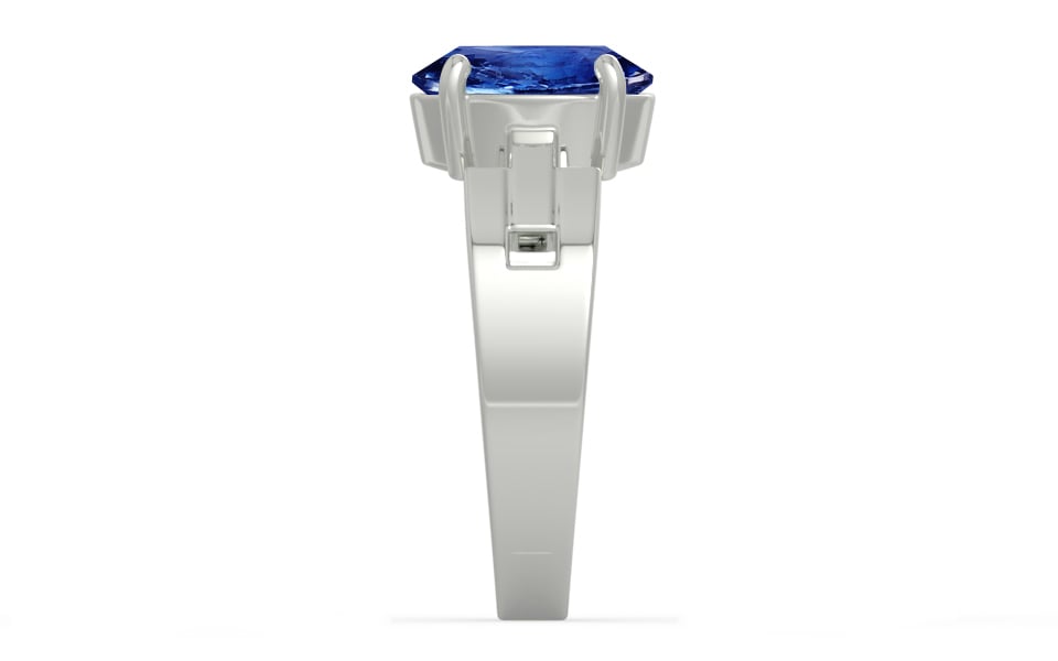 Sterling Silver Ceylon Blue Sapphire Ring Rare Quality (R8)