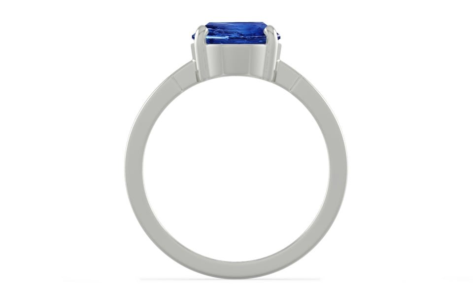 Sterling Silver Ceylon Blue Sapphire Ring Rare Quality (R8)