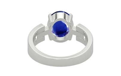 Sterling Silver Ceylon Blue Sapphire Ring Rare Quality (R8)