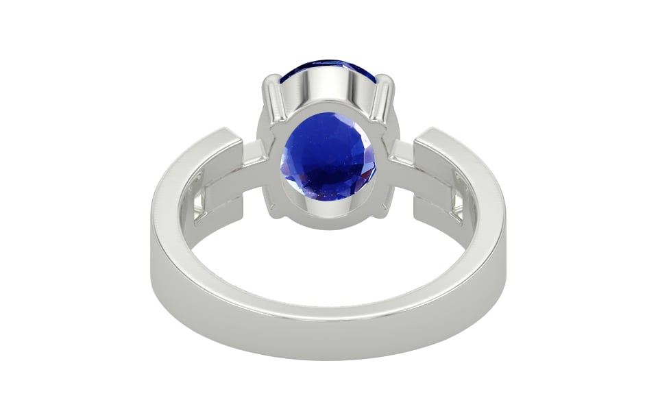 Sterling Silver Ceylon Blue Sapphire Ring Rare Quality (R8)