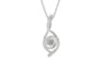 Sterling Silver Ceylon White Sapphire Pendant Limited Quality (P1)