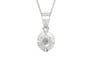 Sterling Silver Ceylon White Sapphire Pendant Limited Quality (P11)