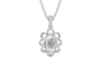 Sterling Silver Ceylon White Sapphire Pendant Limited Quality (P3)