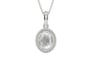 Sterling Silver Ceylon White Sapphire Pendant Limited Quality (P7)