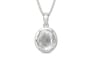 Sterling Silver Ceylon White Sapphire Pendant Limited Quality (P8)