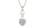 Sterling Silver Ceylon White Sapphire Pendant Prime Quality (P6)