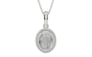 Sterling Silver Ceylon White Sapphire Pendant Prime Quality (P7)