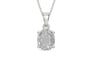Sterling Silver Ceylon White Sapphire Pendant Rare Quality (P10)