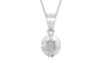 Sterling Silver Ceylon White Sapphire Pendant Rare Quality (P11)