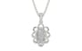 Sterling Silver Ceylon White Sapphire Pendant Rare Quality (P3)