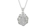 Sterling Silver Ceylon White Sapphire Pendant Rare Quality (P5)