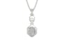 Sterling Silver Ceylon White Sapphire Pendant Rare Quality (P6)