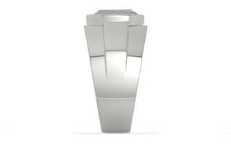 Sterling Silver Ceylon White Sapphire Ring Fine Quality (R1)