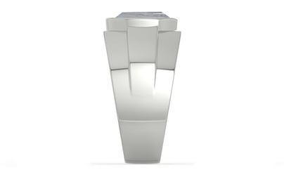 Sterling Silver Ceylon White Sapphire Ring Fine Quality (R1)