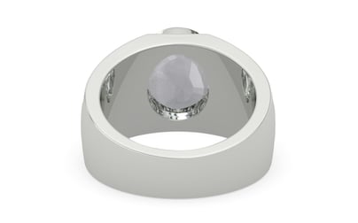 Sterling Silver Ceylon White Sapphire Ring Fine Quality (R1)