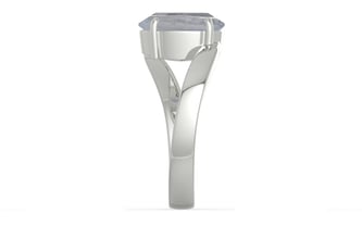 Sterling Silver Ceylon White Sapphire Ring Fine Quality (R2)