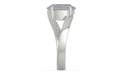 Sterling Silver Ceylon White Sapphire Ring Fine Quality (R2)