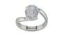 Sterling Silver Ceylon White Sapphire Ring Fine Quality (R2)