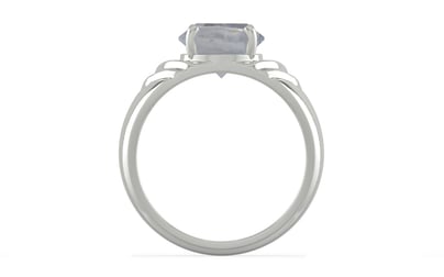 Sterling Silver Ceylon White Sapphire Ring Fine Quality (R4)