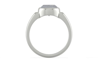 Sterling Silver Ceylon White Sapphire Ring Fine Quality (R6)