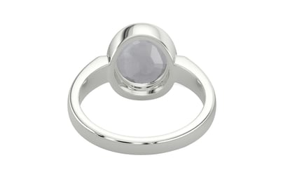 Sterling Silver Ceylon White Sapphire Ring Fine Quality (R6)