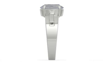 Sterling Silver Ceylon White Sapphire Ring Fine Quality (R8)